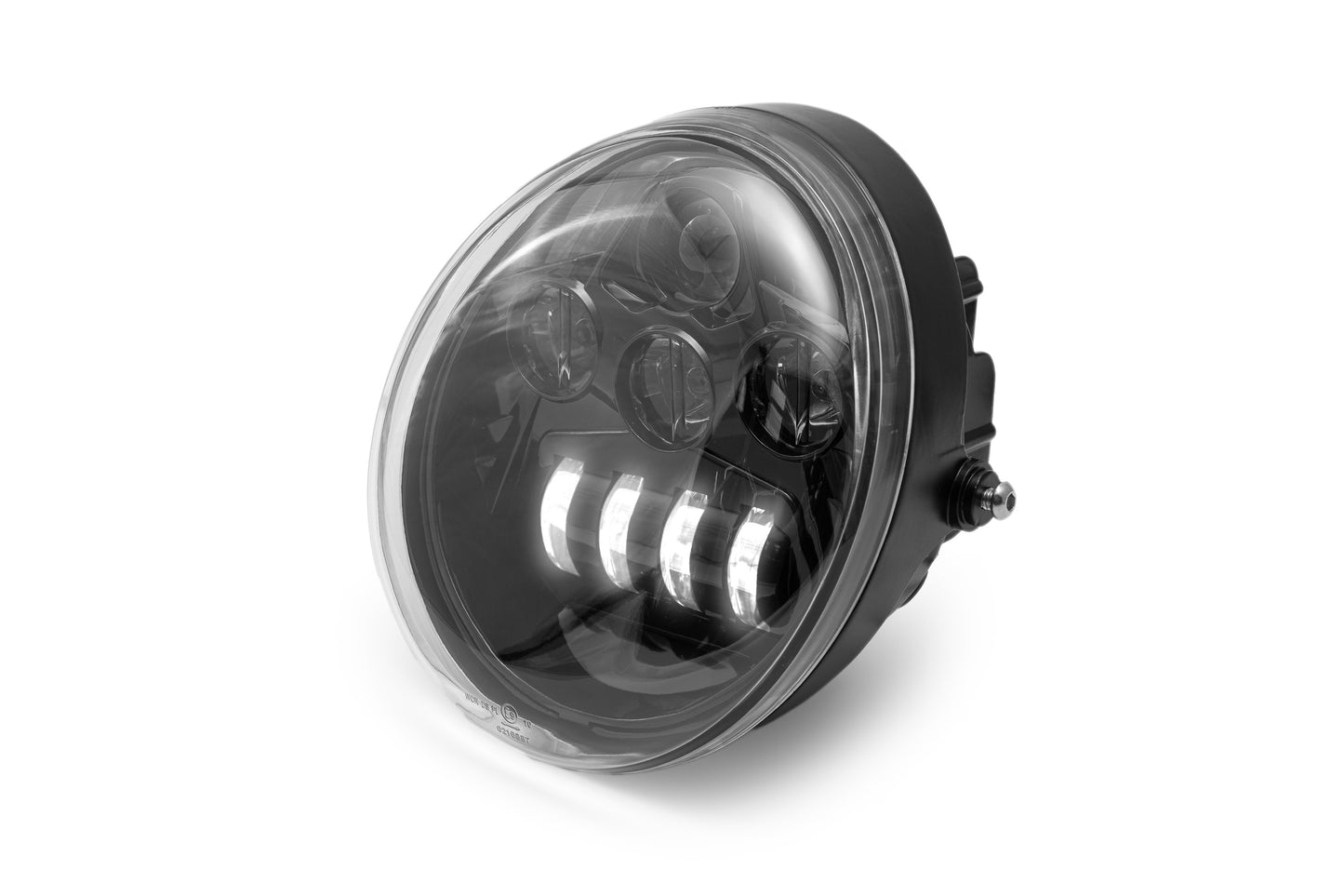 Harley Davidson black LED headlight kit by Killer Custom white background