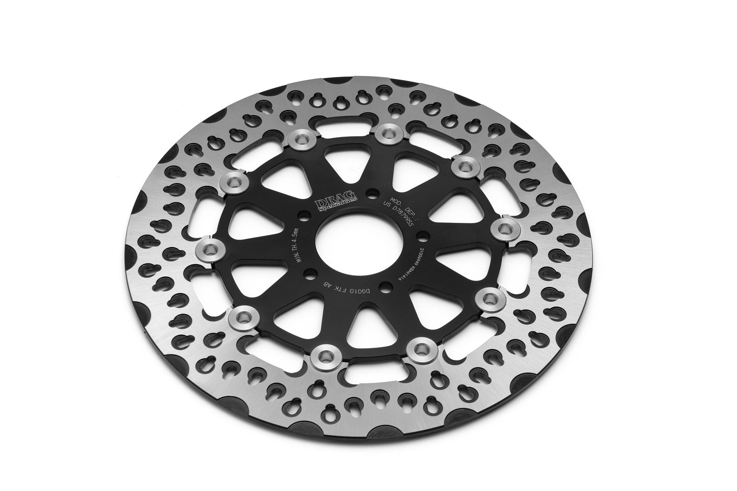Harley Davidson front brake rotor by Killer Custom white background