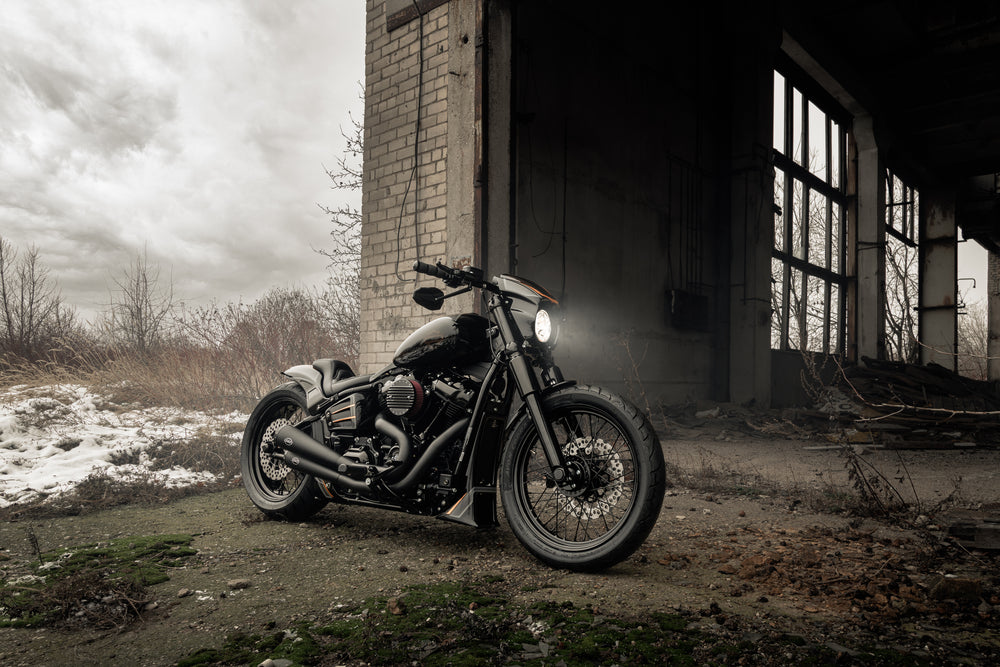 Harley Davidson motorcycle with Killer Custom 