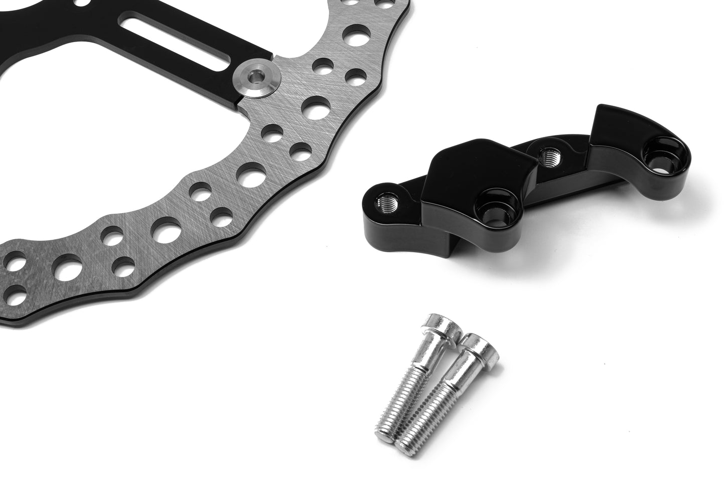 Zoomed Harley Davidson big brake rotor kit by Killer Custom white background