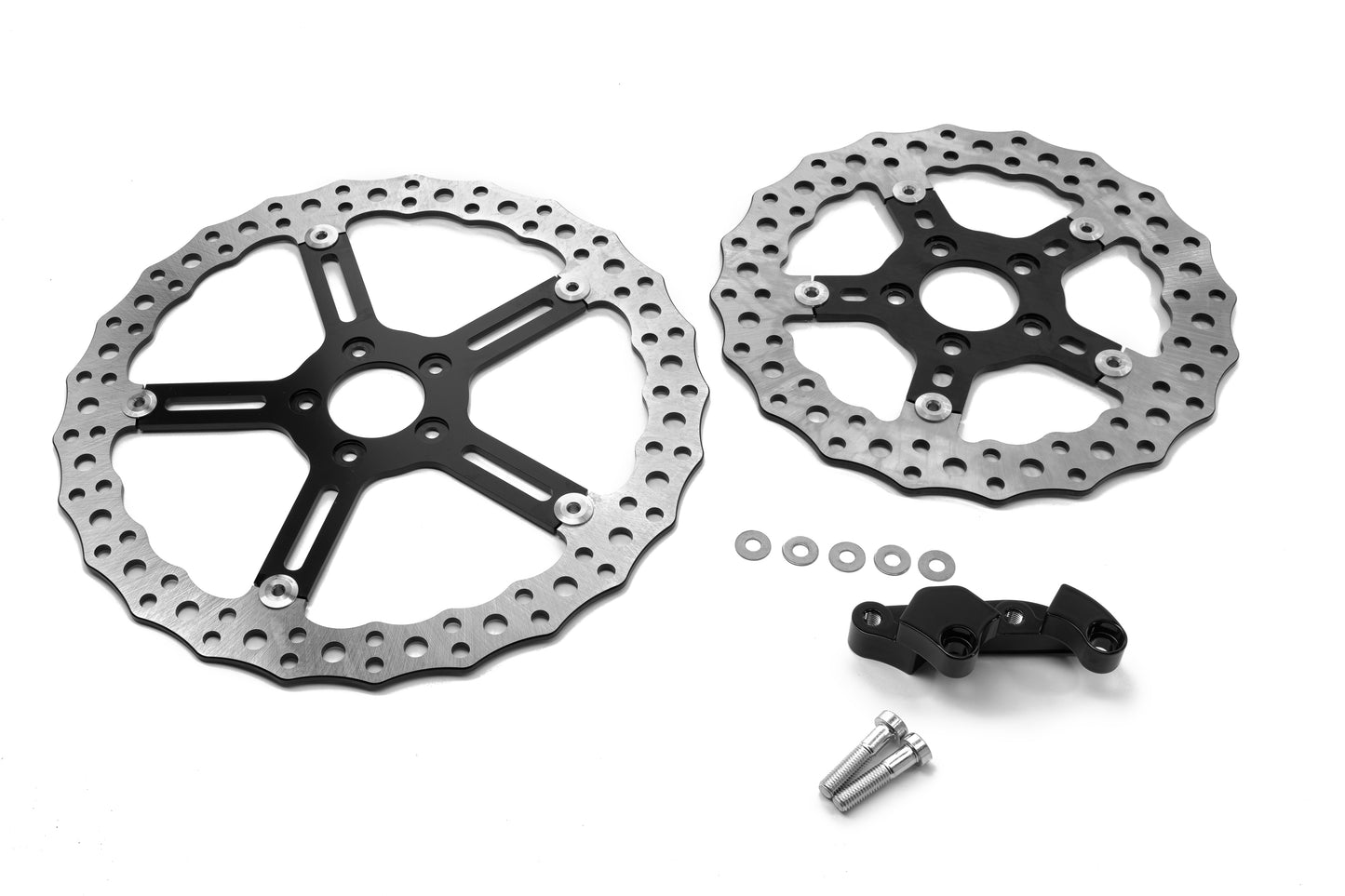 Harley Davidson big brake rotor kit by Killer Custom white background