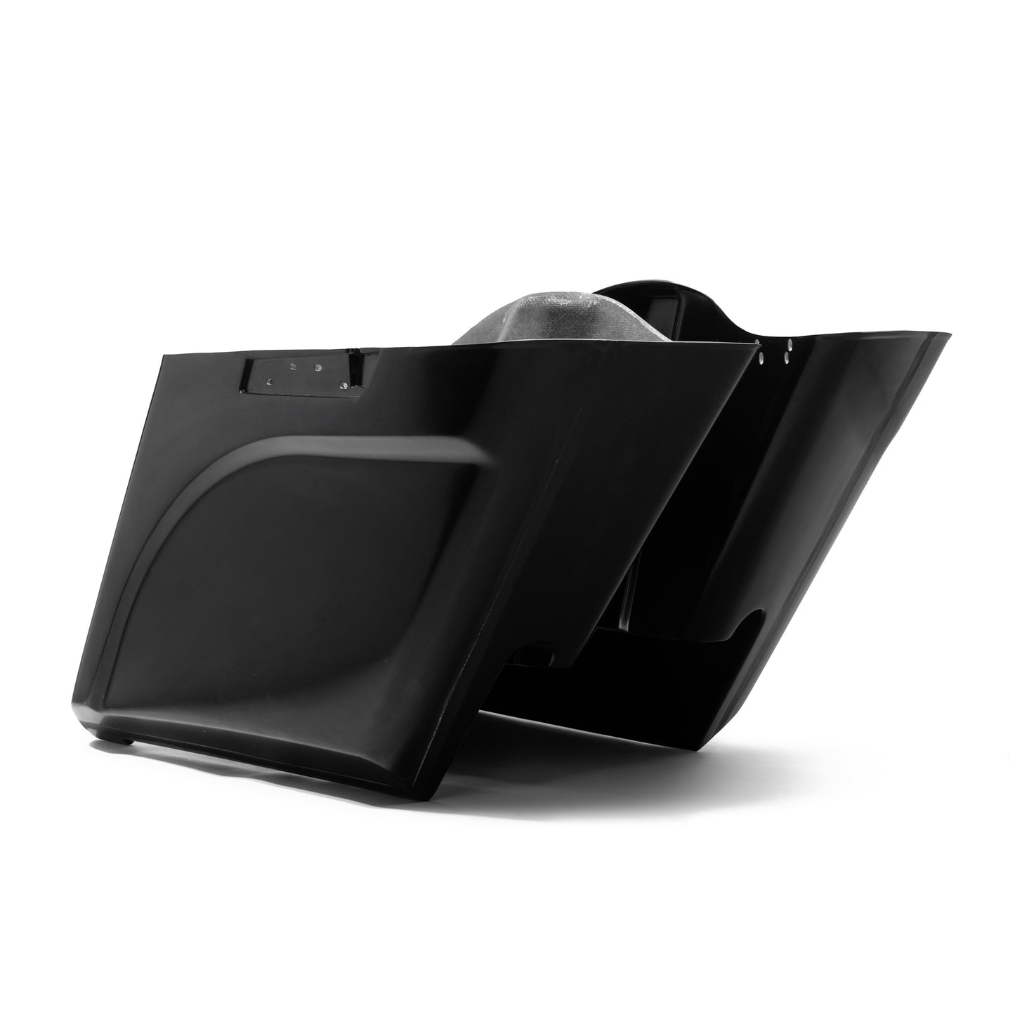 Harley Davidson extended bagger saddlebags by Killer Custom white background