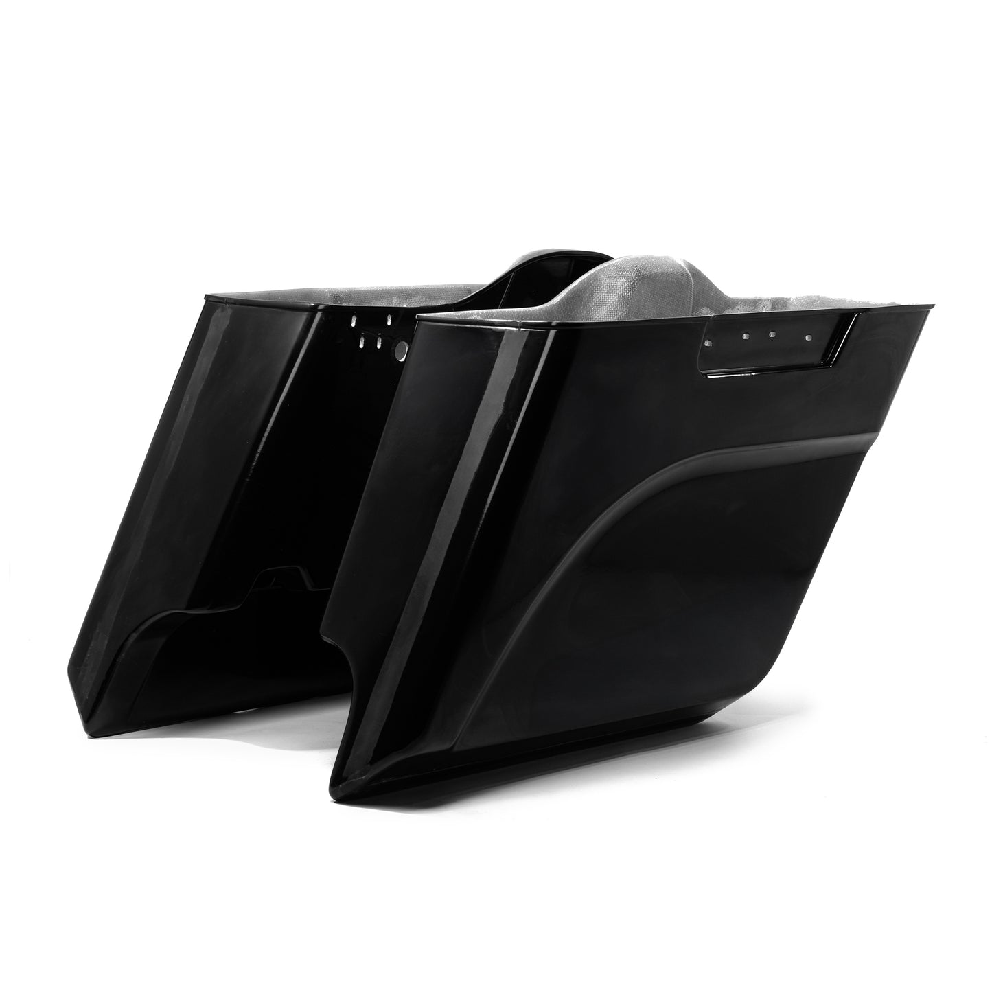 Harley Davidson extended bagger saddlebags by Killer Custom white background