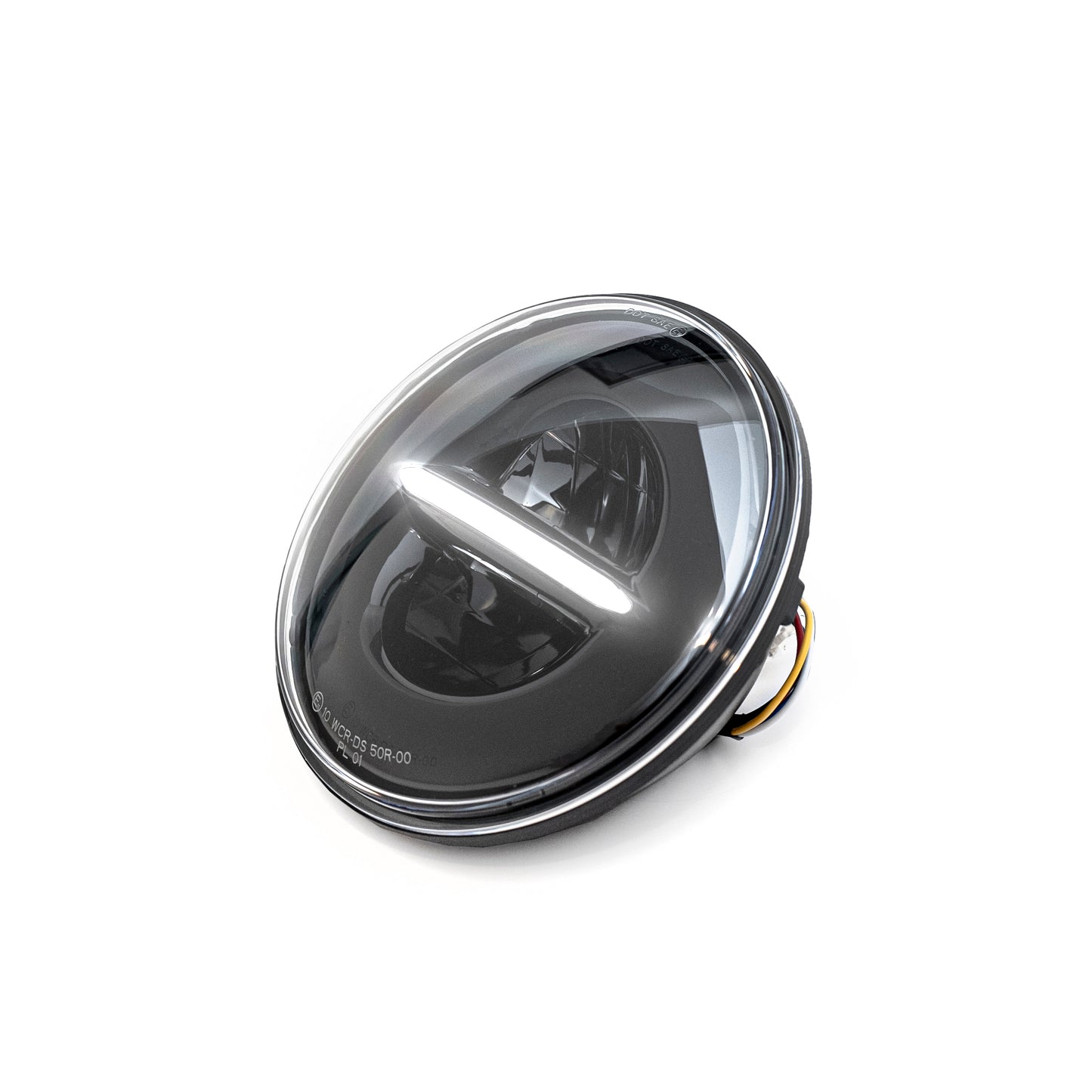 Harley Davidson Headlight ECE approved with parking light by Killer Custom white background