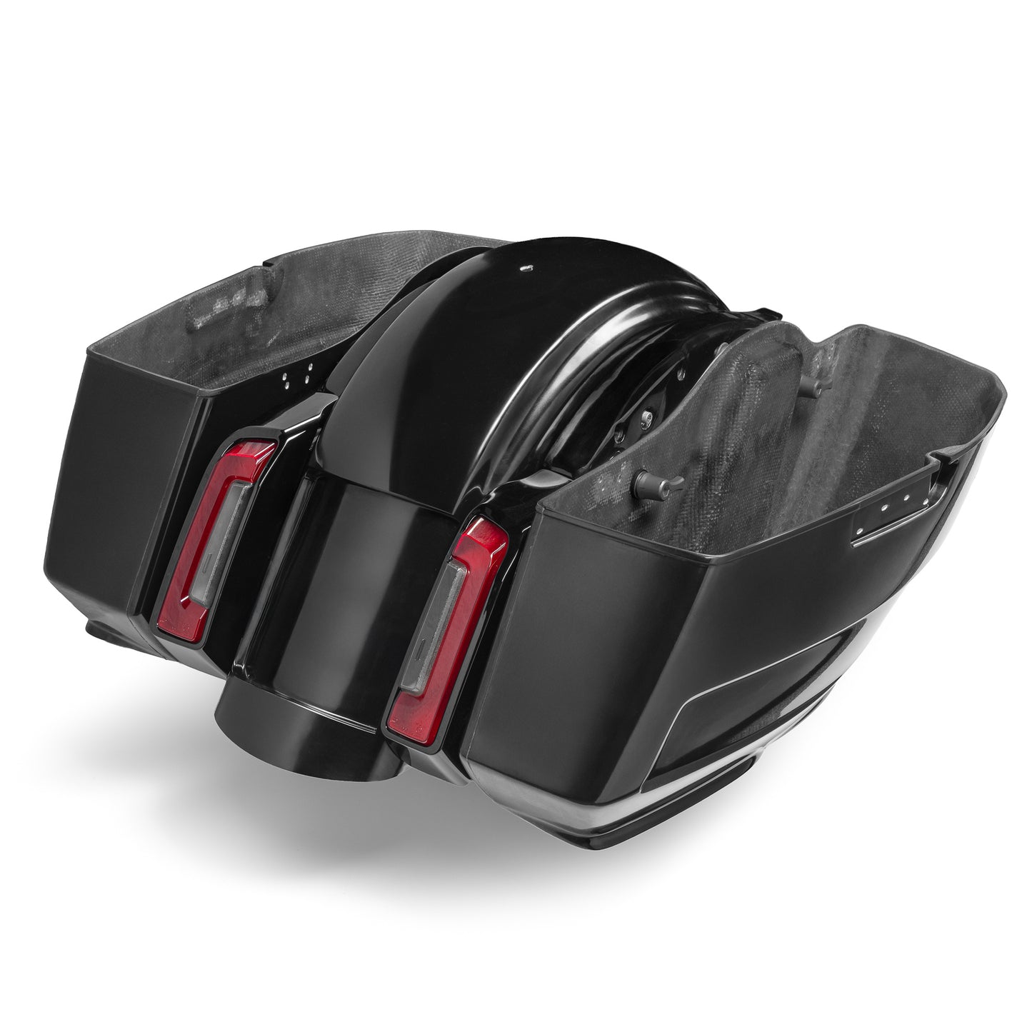 2024–2025 Touring Saddlebags & Rear Fender Kit – Edge Line Series with Universal Plate Recess