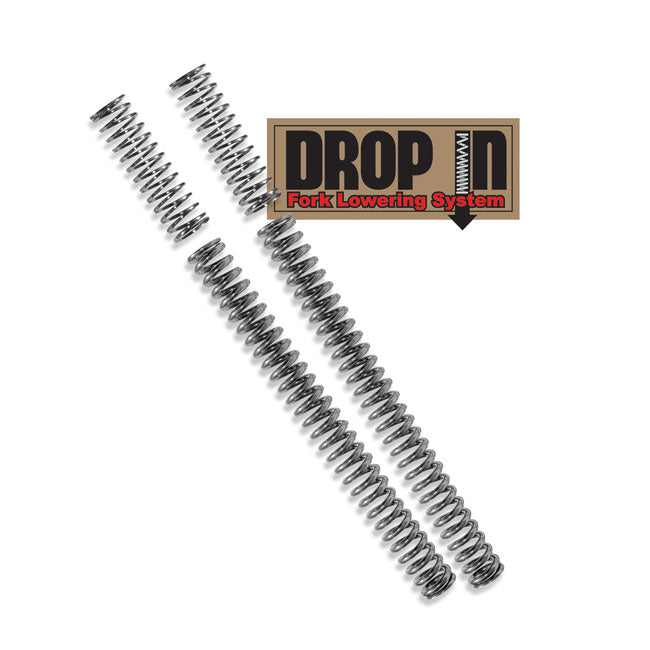 Harley Davidson progressive suspension drop-in fork lowering kit by Killer Custom white background