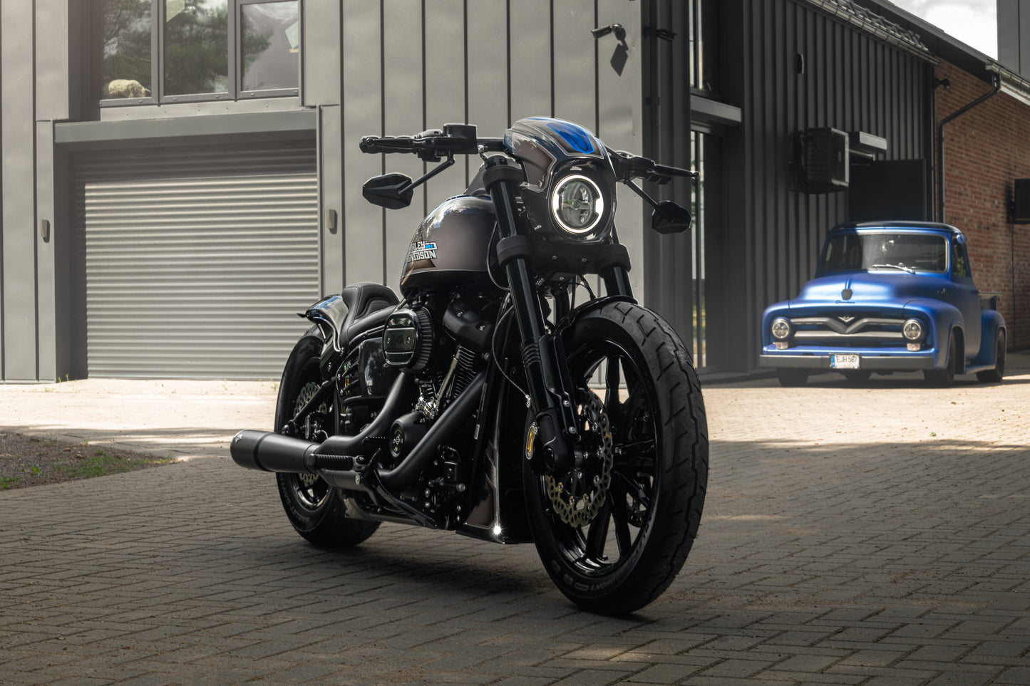 "Aggressor" Series Softail M8 Low Rider S FXLRS Headlight Fairing 2018-2025