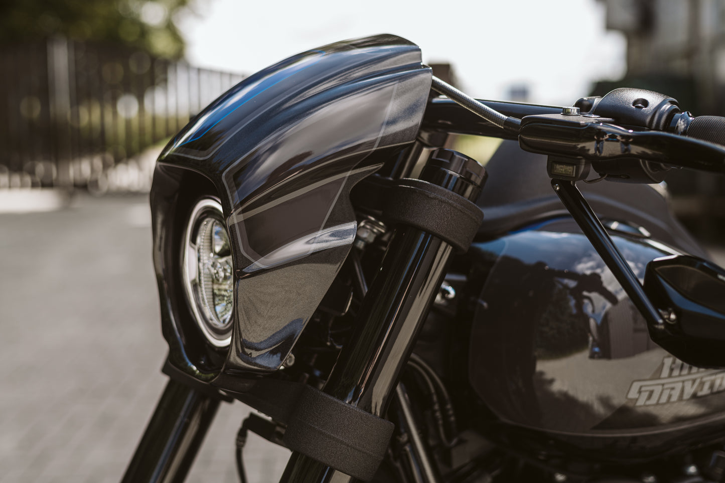 "Aggressor" Series Softail M8 Low Rider S FXLRS Headlight Fairing 2018-2025