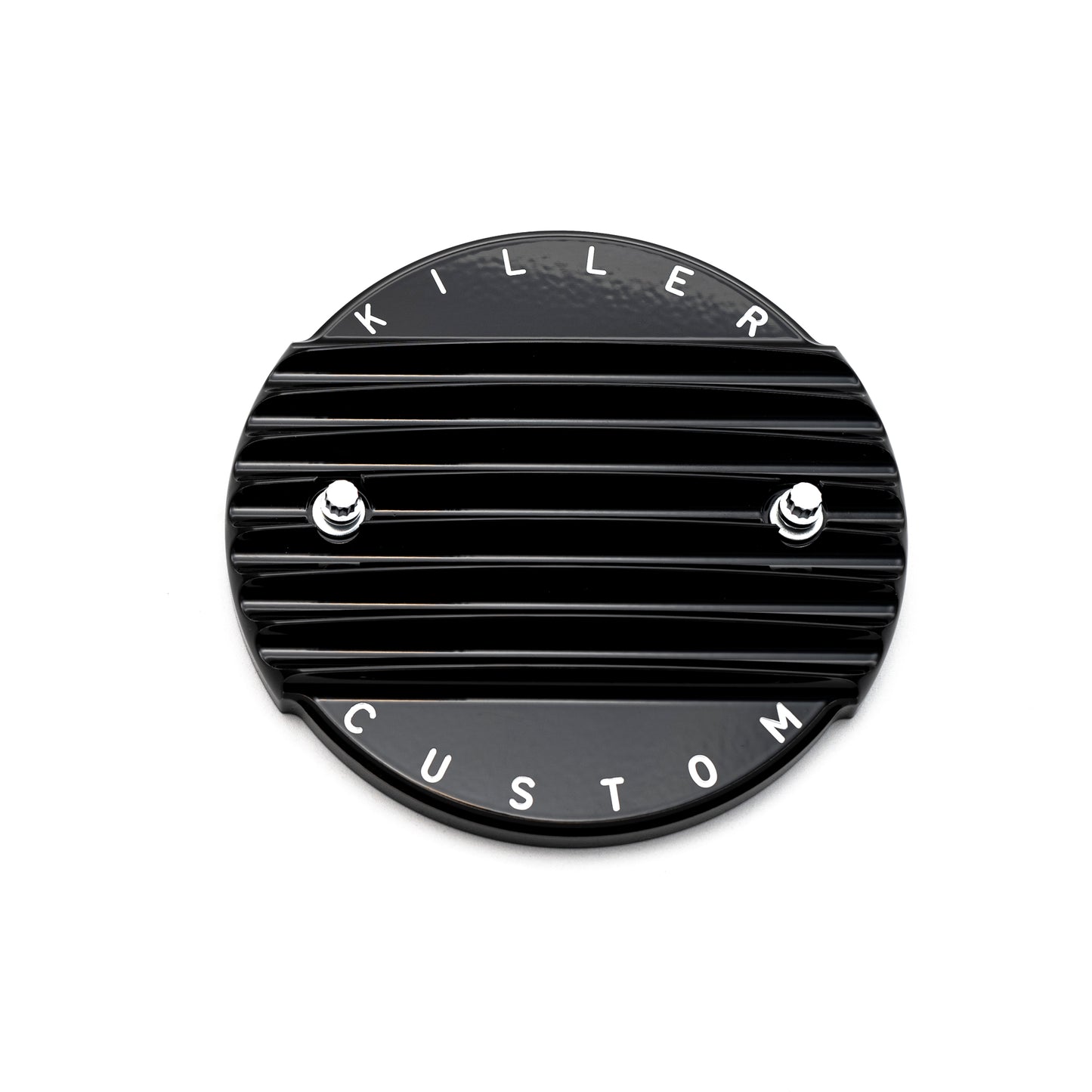 Harley Davidson custom air filter cover for air cleaner kit by Killer Custom white background