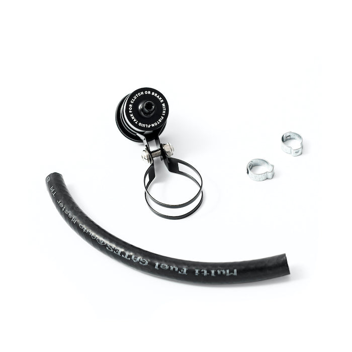 Harley Davidson V-Rod master brake reservoir relocation kit by Killer Custom white background