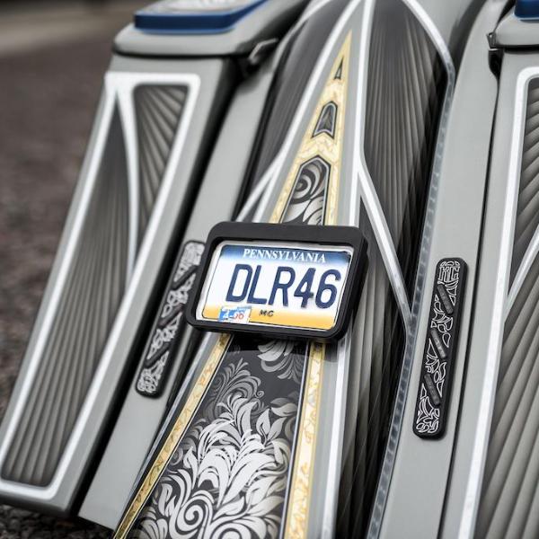"Blind Hole" USA License Plate Holder For Softail And Touring