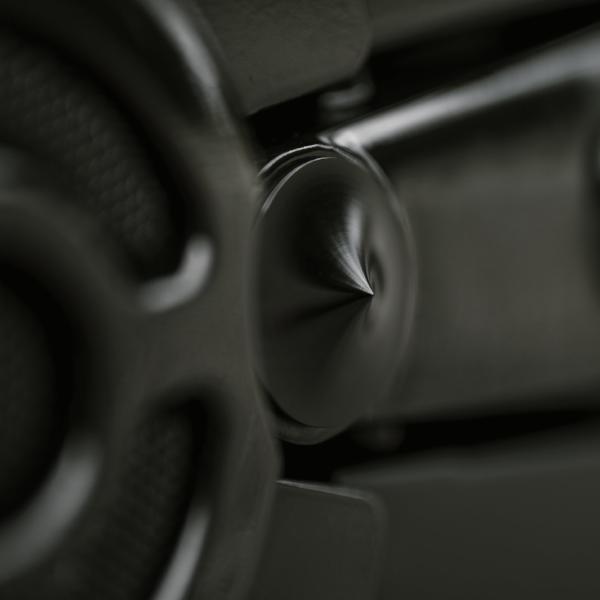 All V-Rod Swingarm Pivot Cover Kit Black Anodized "Spyker"