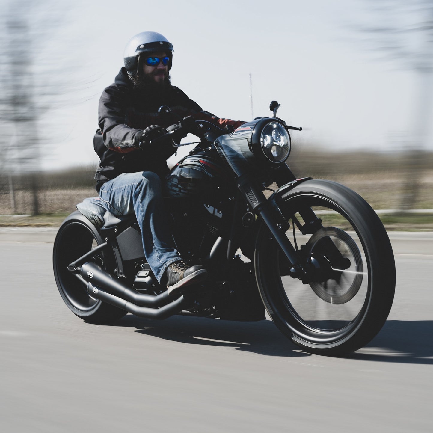 H-D "Bobbstr" Series Softail Chin Spoiler 2000-2017 FLST FXST