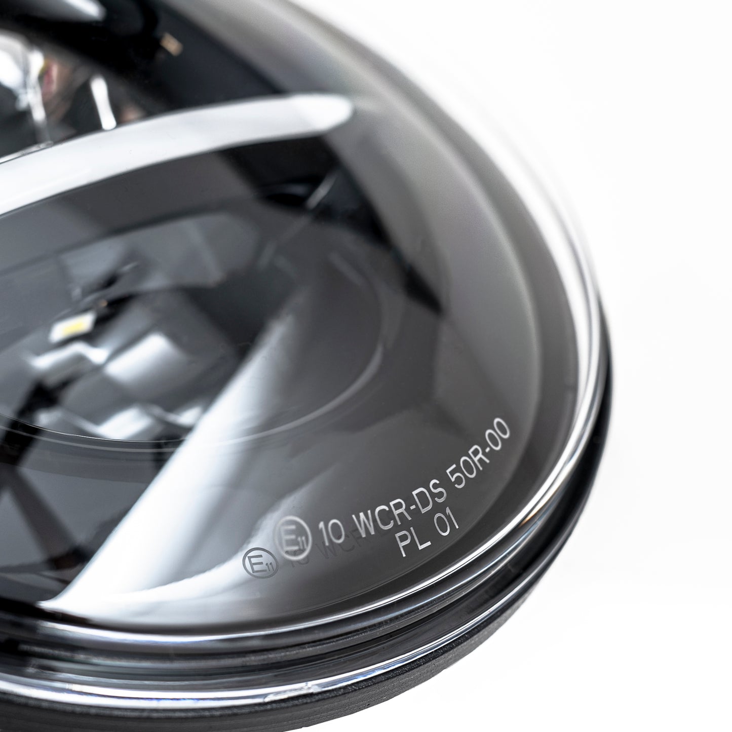 Harley Davidson Headlight ECE approved with parking light by Killer Custom white background