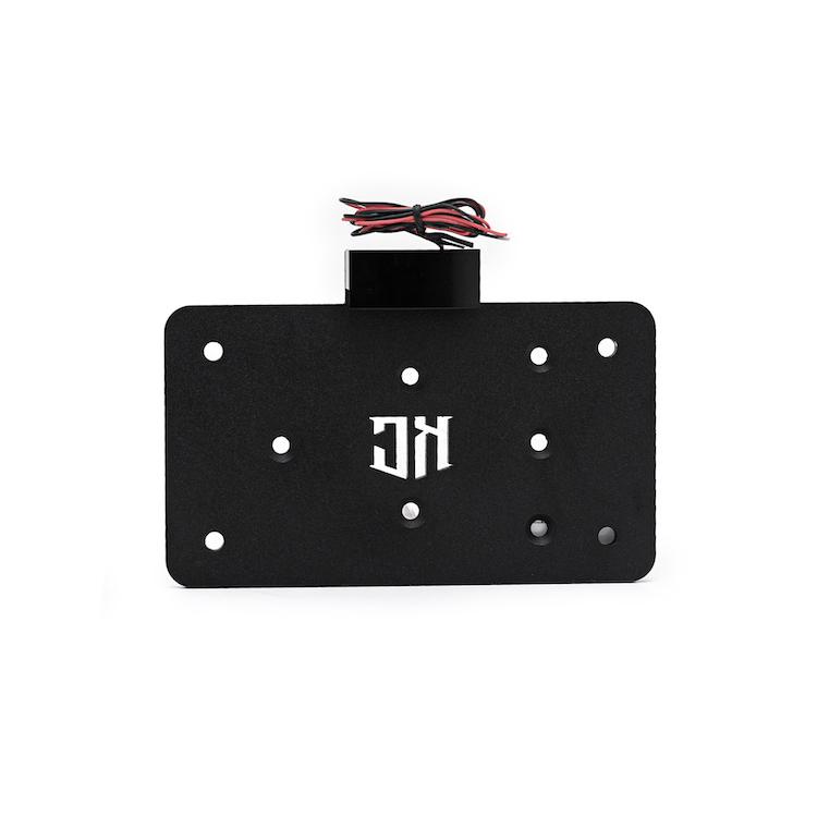 Harley Davidson license plate holder with lightning by Killer Custom white background