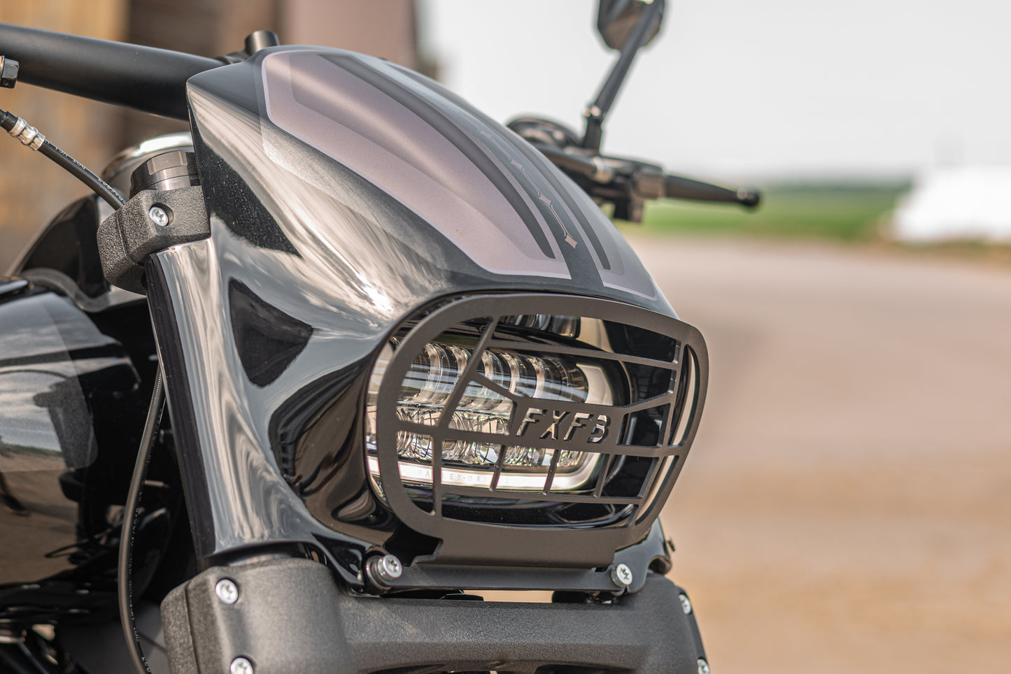 "Aggressor" Series Softail Fat Bob FXFB FXFBS Headlight Fairing 2018-2025 Grill