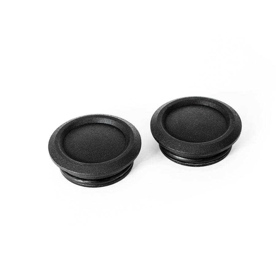 Harley Davidson Zoomed Harley Davidson motorcycle with Killer Custom swingarm axle cover set by Killer Custom white background