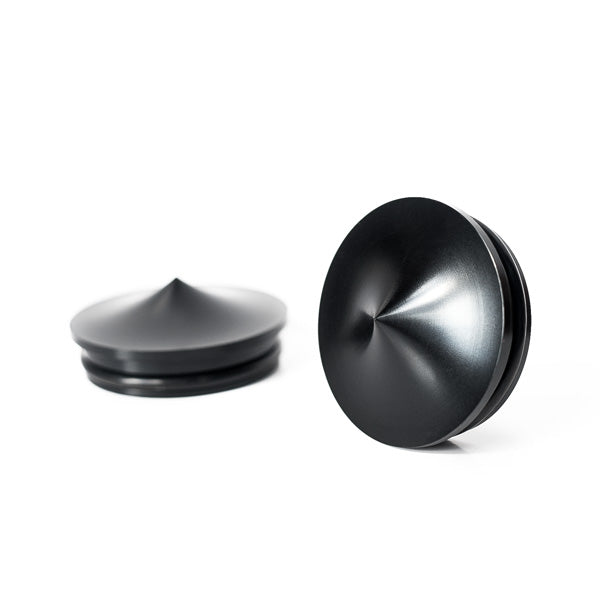All V-Rod Swingarm Pivot Cover Kit Black Anodized "Spyker"