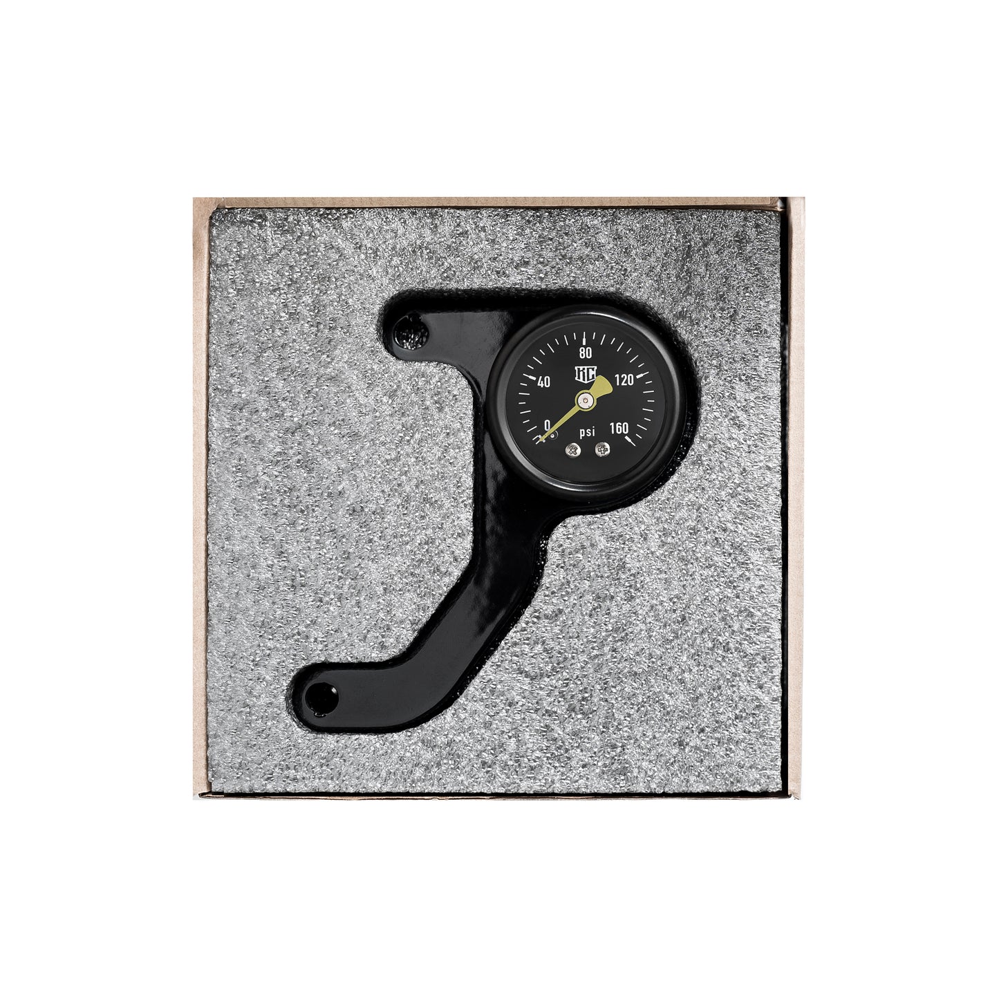 Harley Davidson air ride pressure gauge kit by Killer Custom in a package box white background