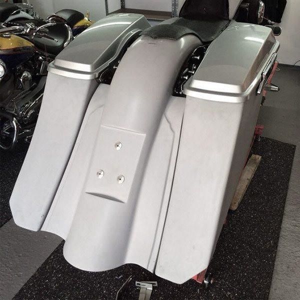 Harley-Davidson 7 Extended Bagger Rear Fender German Registration Plate 09-13 Magnum Fenders