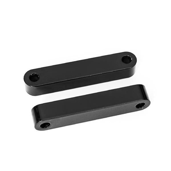 Harley-Davidson Black Front Fender Spacers 14-17 License Plate Holder & Lights