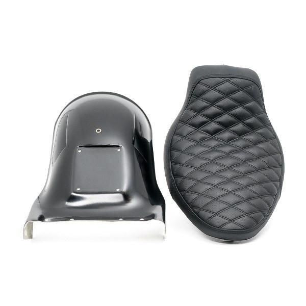 Harley-Davidson Short Bobber Softail Rear Fender And Seat Kit For 200 Tire Oldschool Fenders