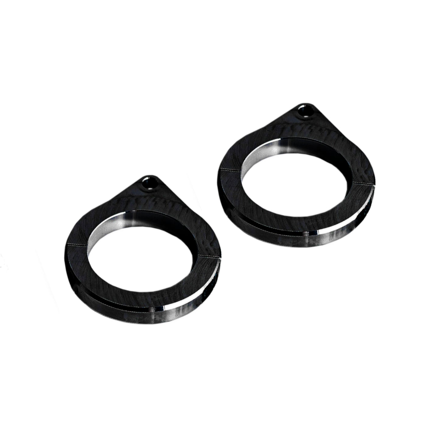 Harley Davidson cluster-speedometer relocation housing holders for handlebars by Killer Custom white background