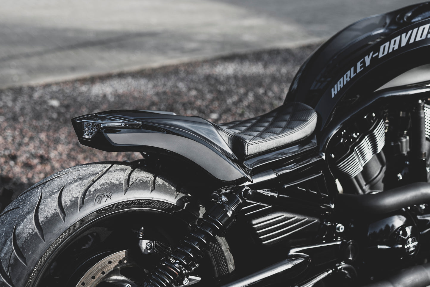 V-Rod Custom Rear Fender 2007-2017 "Snake" VRSCDX VRSCF