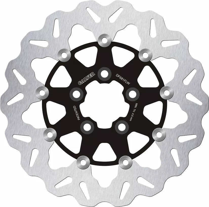 Rear Brake Rotor "Wave" Black 292 mm (11,5")