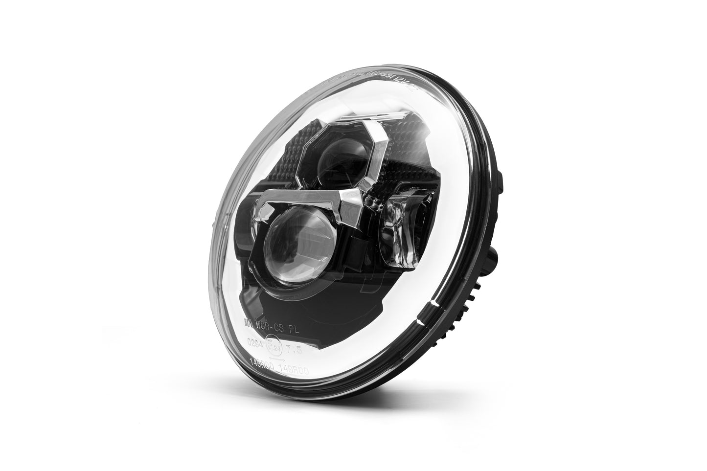 Harley Davidson headlight with parking light by Killer Custom white background