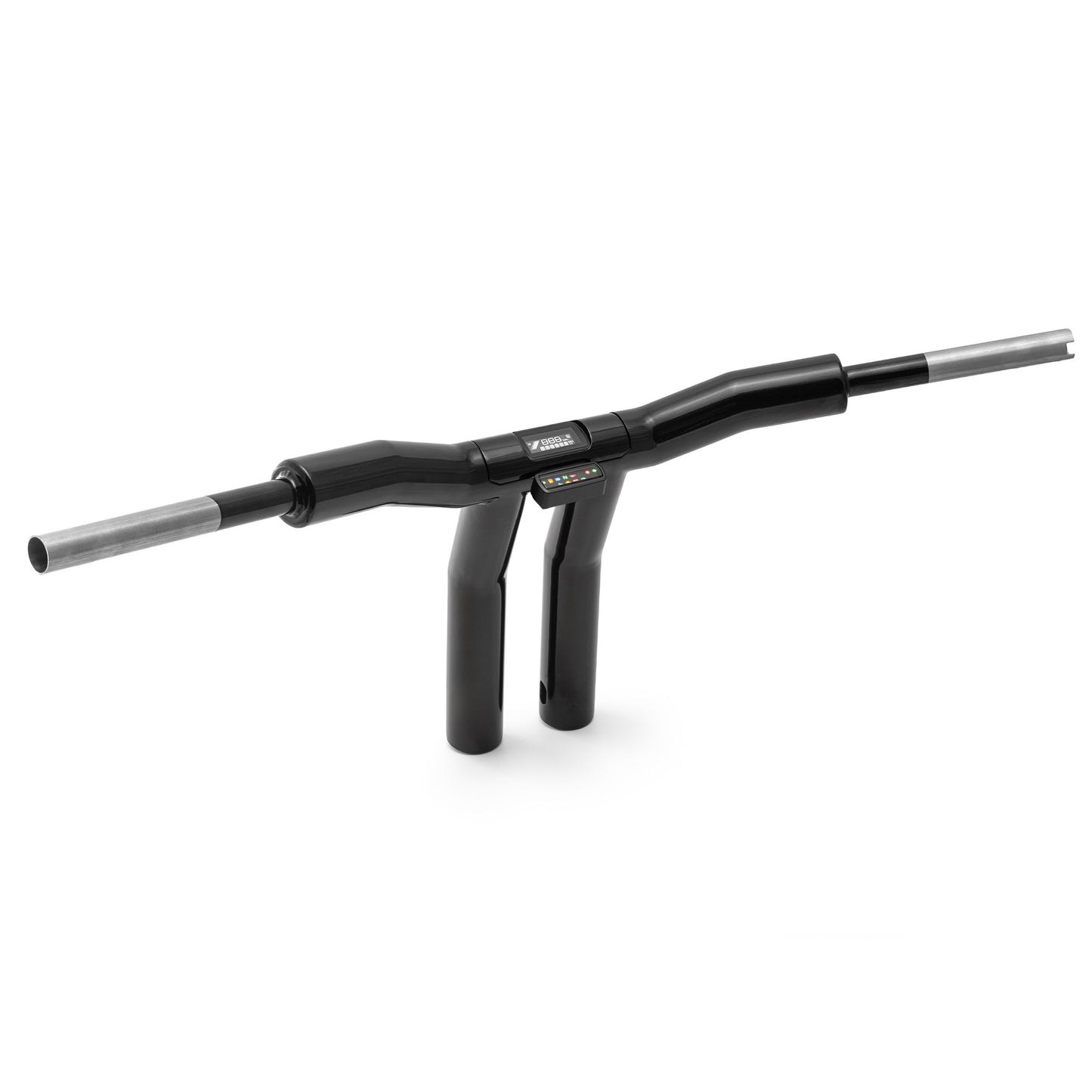 "Back Saver" Raked T-Bar Mega Handlebars (With Stealth View Speedometer Option)
