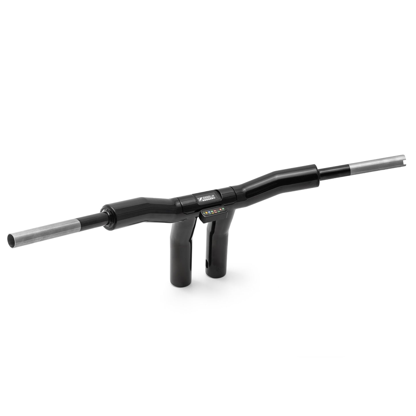 "Back Saver" Raked T-Bar Mega Handlebars (With Stealth View Speedometer Option)