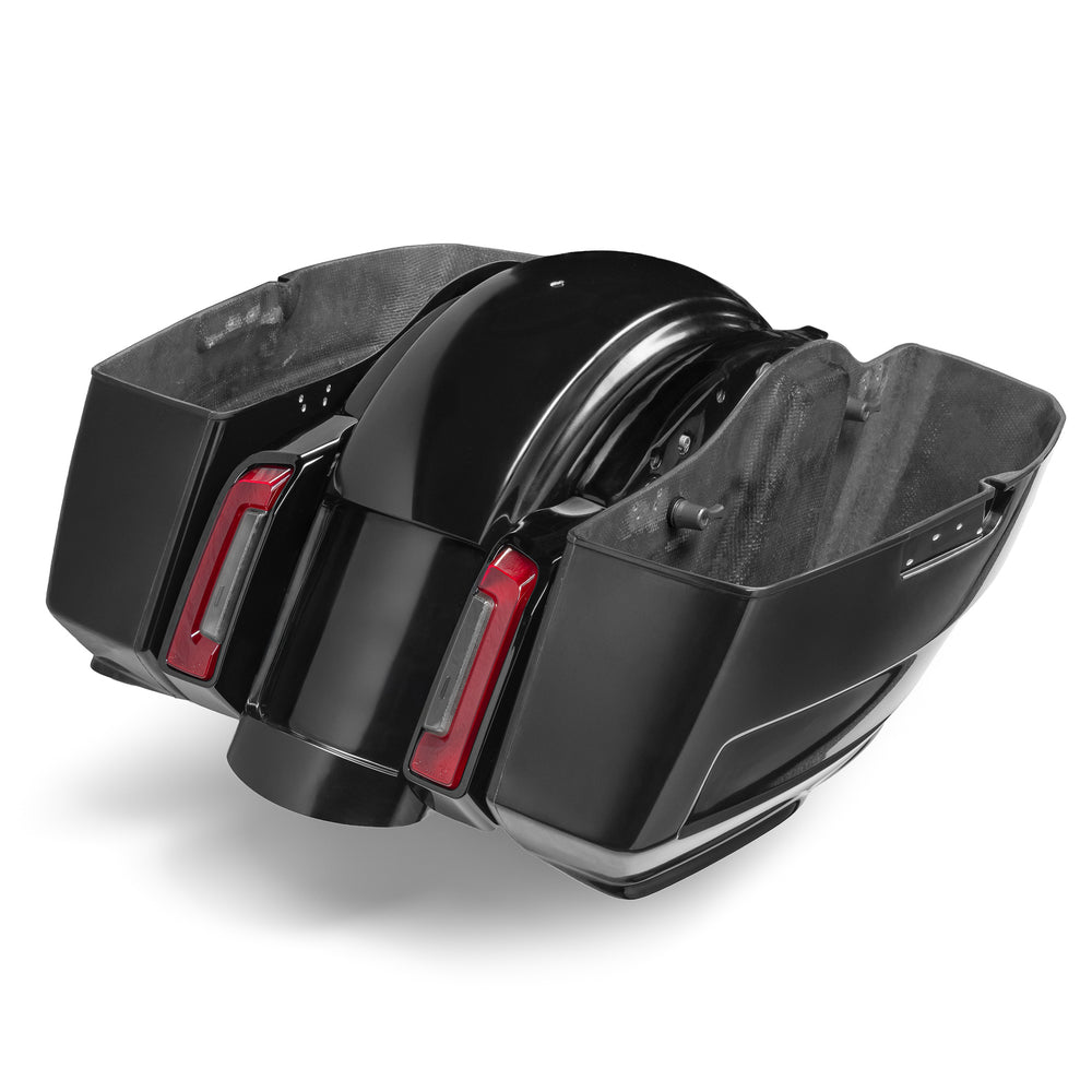 2024–2025 Touring Saddlebags & Rear Fender Kit – Edge Line Series with Universal Plate Recess