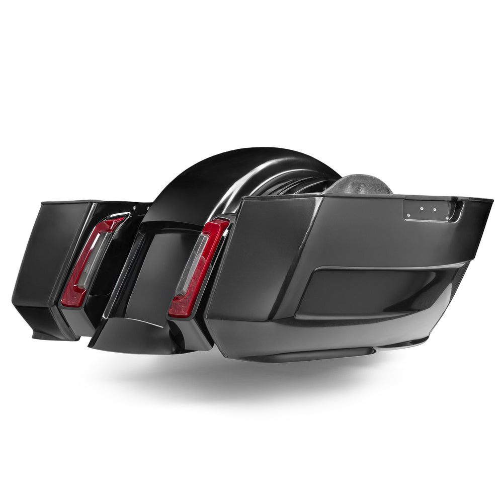2024–2025 Touring Saddlebags & Rear Fender Kit – Edge Line Series with Universal Plate Recess