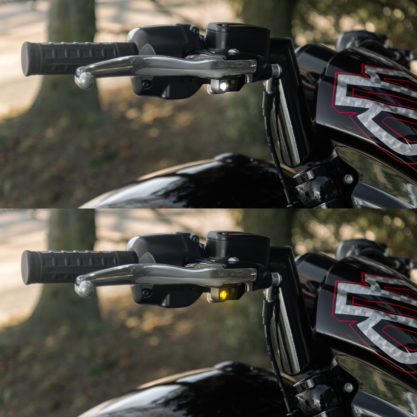 2025+ Harley-Davidson Softail Front LED Turn Signals – CNC, Plug & Play (DRL Option)