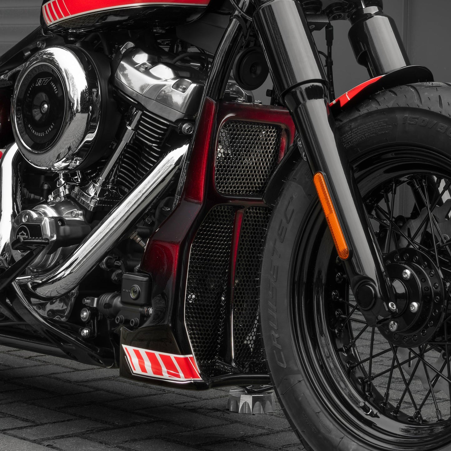 2025-2026 "Avenger" Series Softail M8 Radiator Cover