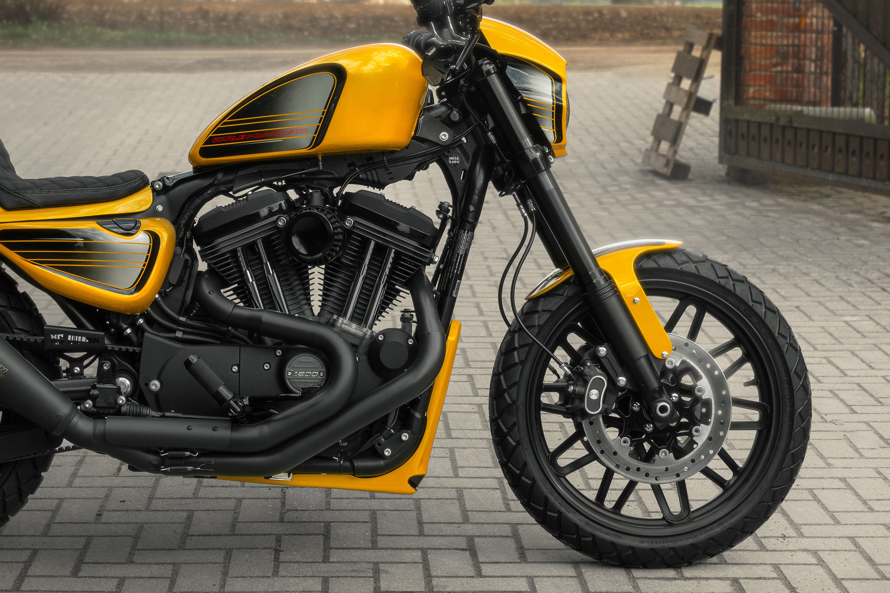 Harley roadster custom sale