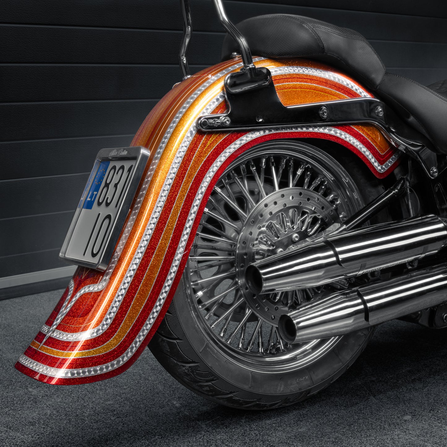 7.5" Extended Softail Rear Fender 2000-2017