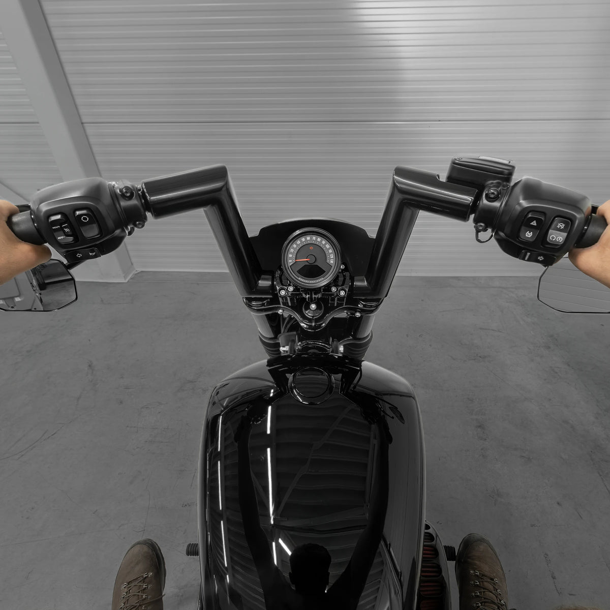 "Maverick" 2" Fat Bars Built for Harleys with 1" Risers