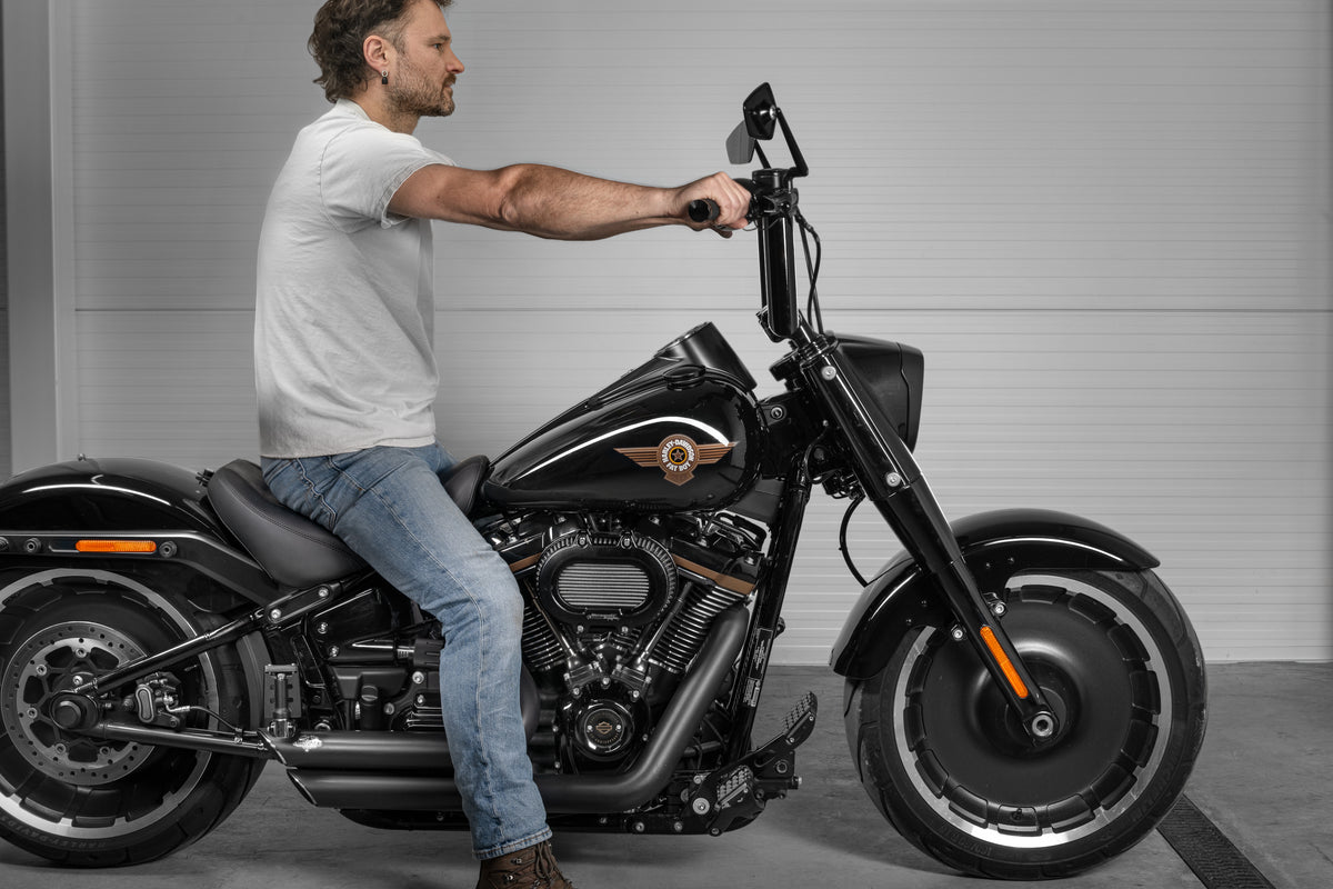 "Outlaw" 2" Fat Bars Built for Harleys with 1.25" Risers
