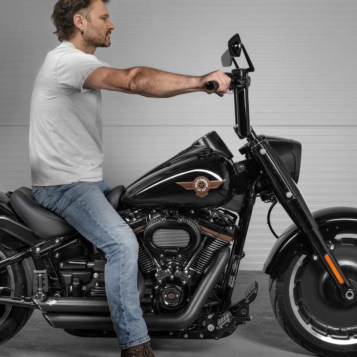 "Outlaw" 2" Fat Bars Built for Harleys with 1" Risers