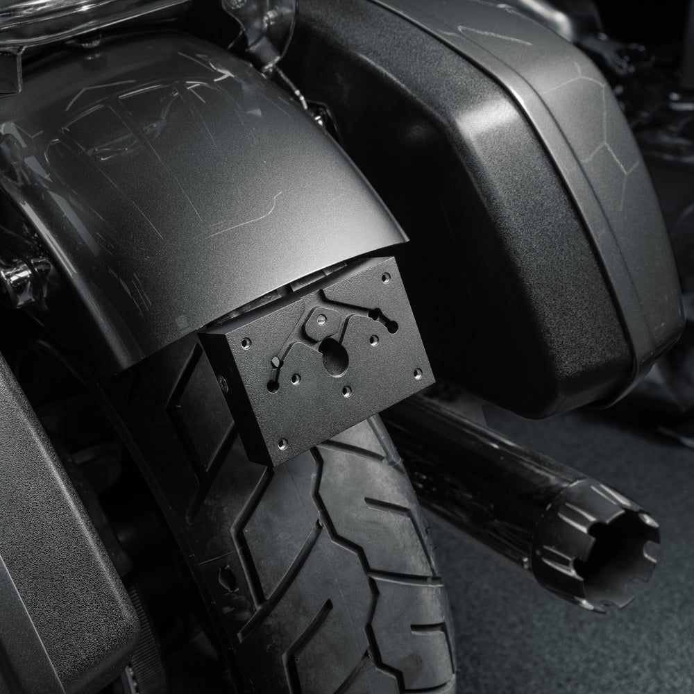 Universal CNC License Plate Bracket Adapter for Harley-Davidson Softail, Touring, Sportster