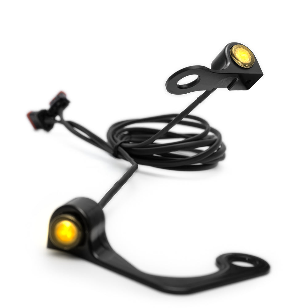 2025+ Harley-Davidson Softail Front LED Turn Signals – CNC, Plug & Play (DRL Option)