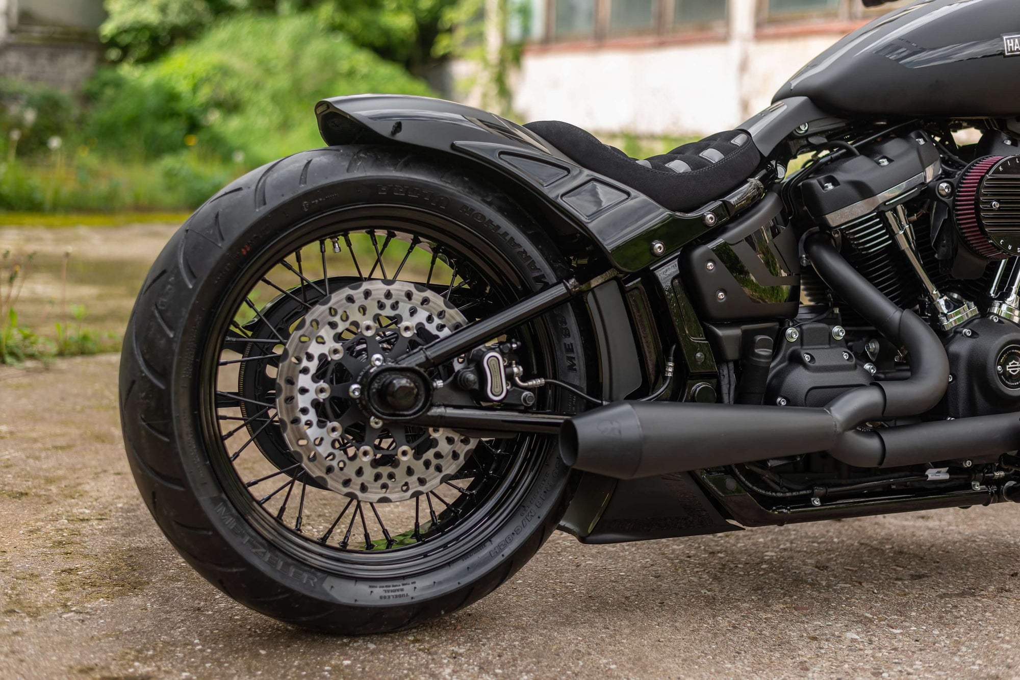 Rhino Custom Heckfender 17cm breit, Schutzblech für Harley - Davidson