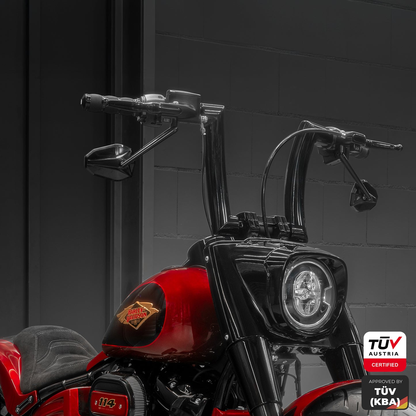 New! 2025 Softail Monarch 2" Fat Bars – Built for Harleys with 1" Risers