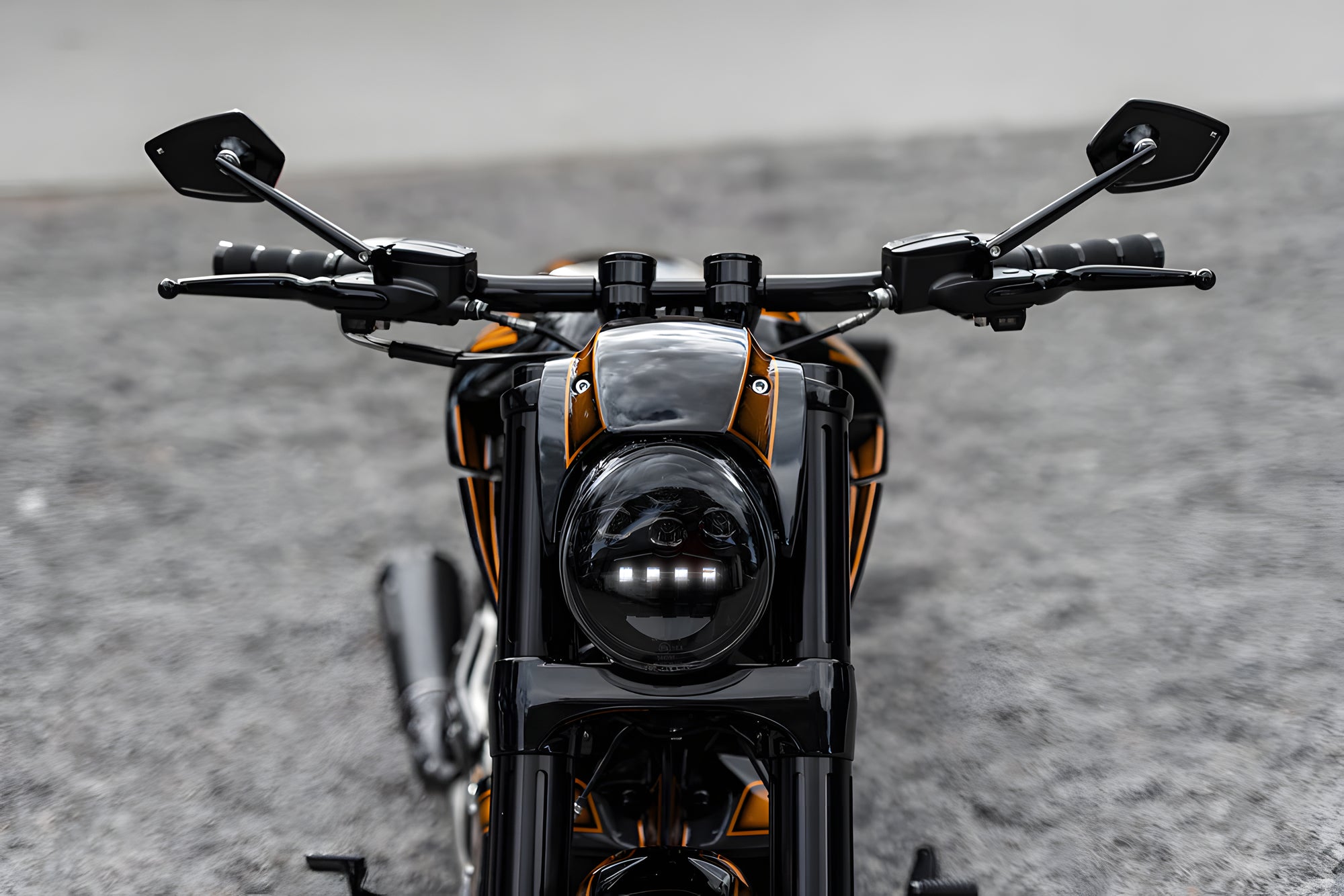 Harley-Davidson Black LED Headlight Kit V-Rod 