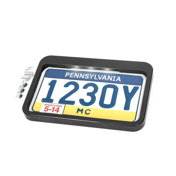 "Blind Hole" USA License Plate Holder For Softail And Touring